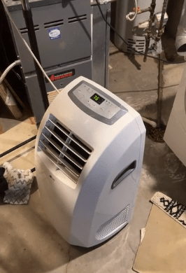 Space dehumidifier ducting 